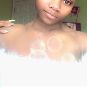 Off the shoulder white blouse